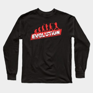 Baseball Evolution Softball Player Fan Gift Long Sleeve T-Shirt